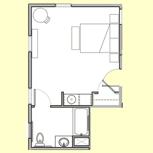 Room 106 floor plan