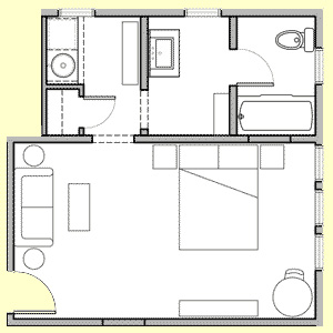 Room 107 floor plan